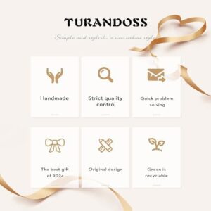 Turandoss Gold Rings for Women Girls - Non Tarnish Dainty 14K Gold Plated Adjustable Letter Rings for Women Teen Girls, Stackable Cute Thumb Pinky Fashion Unique Open Simple Birthday Gifts Jewelry - Image 9