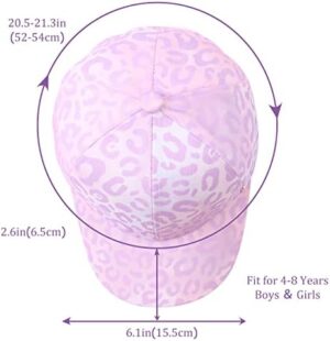 Girls Baseball Cap Kids Cute Sun Hat Adjustable Trucker Hats Toddler Rainbow Floral Ponytail Caps Spring Summer - Image 6