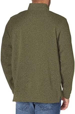 Wrangler Authentics Men's Long Sleeve Fleece Quarter-Zip Sweater - Image 2