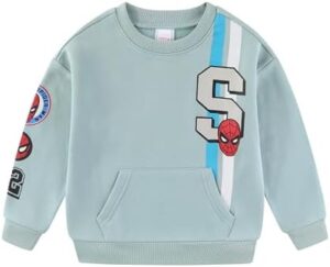 Marvel Spider-Man Boys 2 Piece Sweatshirt and Pant Sets for Toddlers and Big Kids - Image 2