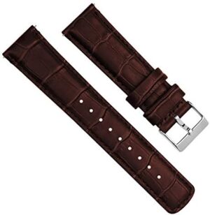 Barton Alligator Grain Leather Watch Bands - Quick Release Leather Watch Straps for Men Women - 16mm, 18mm, 19mm, 20mm, 21mm, 22mm, 23mm, or 24mm Standard or Long - Image 2