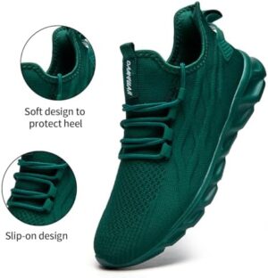 Womens Walking Shoes Slip On Sneakers Tennis Shoes Running Sport Workout Gym Shoes Athletic Non Slip Lightweight Breathable Fashion Casual Shoes for Travel Work - Image 2