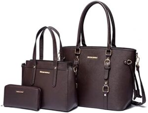 Montana West 3PCS Purses for Women Tote Bag and Wallet Set Shoulder Satchel Handbags