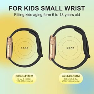 Bandkids 3 Pack Bands for Kids Apple Watch Band 38mm 40mm 41mm 42mm 44mm 45mm 49mm, Soft Silicone Sport Strap for iWatch 10 9 Ultra 8 7 6 5 4 3 2 1 SE - Image 2