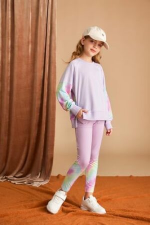 GRACE KARIN Girls Clothes Sweatshirt for Teen Girls Fashion Outfits Sweapants Leggings Tracksuit Clothing Set Size 5-14 - Image 2