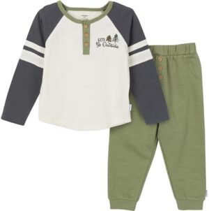 Gerber boys Toddler Boys' 2-piece Top and Joggers Set