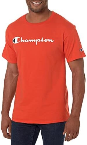 Champion Men's T-Shirt, Classic Graphic T-Shirt, Soft and Comfortable T-Shirts for Men, Script Logo (Reg. or Big & Tall)