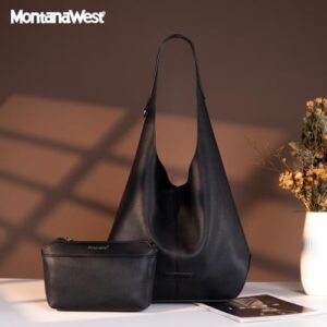 Montana West Hobo Bags Purse for Women Ultra Soft Foldable Shoulder Slouchy Handbags with Cosmetic bag - Image 6