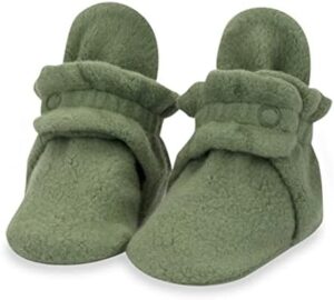 Zutano Unisex Fleece Baby Booties, Two Snap Closure, Newborn to 24 Months