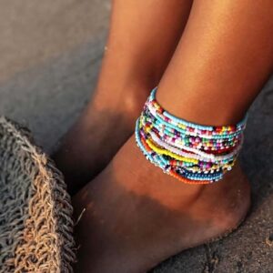 Ankle Bracelets for Women, Handmade Beaded Anklets for Women - Image 7