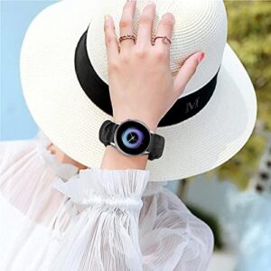 Scrunchie Watch Band 20mm for Women Compatible with Samsung Galaxy Watch Active 2 44mm 40mm/Active 40mm/Galaxy Watch 3 41mm/Galaxy Watch 42mm/Galaxy Watch 4 44mm 40mm/Galaxy watch 5 44mm 40mm/Pro 45mm - Image 5