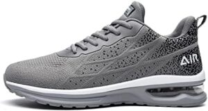 QAUPPE Mens Air Running Shoes Athletic Trail Tennis Sneaker (US7-12.5 D(M)