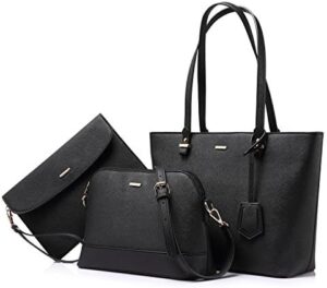 LOVEVOOK Handbags for Women Shoulder Bags Tote Satchel Hobo 3pcs Purse Set