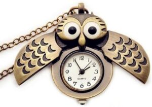 AKOAK 1 Pack Vintage Owl Pocket Watch - Image 3