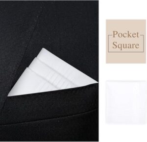 Premium Men’s White Handkerchiefs – 65% Polyester, 35% Cotton Blend – Durable, Soft, and Absorbent – Set of 13 - Image 5