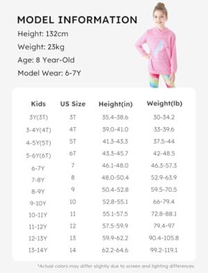 PATPAT Girls 2 Piece Outfits Long Sleeve Hoodie and Leggings Clothing Set Outfits for Girls - Image 6