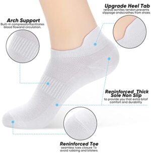 ATBITER Ankle Socks for Women, Thin Athletic Running Low Cut Tab Socks Sports No Show Socks 6/10-Pairs - Image 2