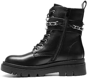 DREAM PAIRS Women's Fashion Platform Combat Boots Lace Up Lug Sole Goth Ankle Booties Shoes - Image 3