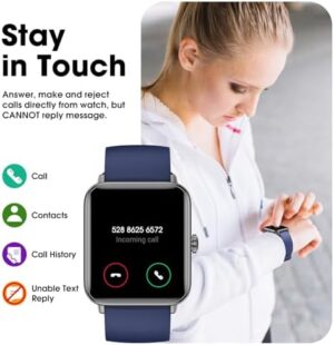 Smart Watch (Answer/Make Call) for Women Men, Fitness Tracker with Heart Rate, Blood Oxygen, Sleep Tracker, IP68 Waterproof Fitness Watch Step Calorie Counter Pedometer Compatible iPhone & Android - Image 2