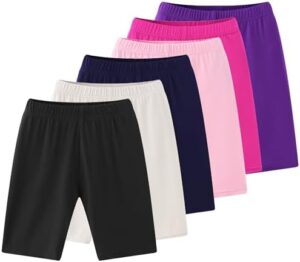 Girls Dance Shorts Kids Volleyball Bike Athletic Shorts Girls Compression Shorts for Gym Activewear for 4-12 Years - Image 2