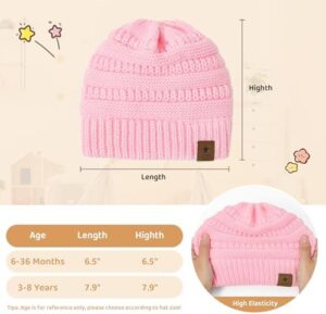 Durio Satin Lined Beanie for Baby Girl Boy Warm Winter Hat for Infant Toddler Kids Unisex Knit Baby Hats Newborn Beanies Caps - Image 4