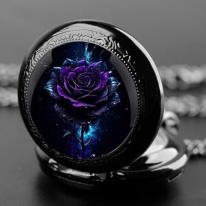 Retro Yang and Yin Dragon Design Glass Dome Quartz Pocket Watches for Women Men Watch Unique Pendant Necklace Jewelry Gifts - Image 4