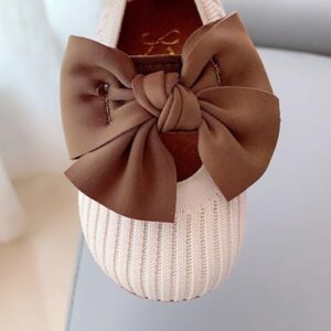 Baby Girls Shoes Bowknot Mary Jane Flats Newborn Infant Toddler Non Slip Rubber Sole Princess Ballet Wedding Dress First Walking - Image 4