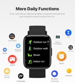 Smart Watch for Men Women - Answer/Make Calls/Quick Reply/AI Voice Assistant, 1.83" for Android iPhone Samsung Compatible IP68 Smartwatch Blood Oxygen Heart Rate Fitness Tracker (Black, 1.83") - Image 8