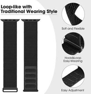 Compatible with Kids Apple Watch Band, Breathable Soft Nylon Loop Strap for Boy Girl, Compatible with iWatch Series 9/8/7/6/5/4/3/SE/SE2 38mm 40mm 41mm & 42mm 44mm 45mm - Image 3