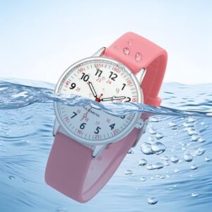 IBSO Women Watch for Nurse Easy to Read Dial Wristwatches Silicone Band Water Resistant Watches Second Hand and 24 Hour - Image 6