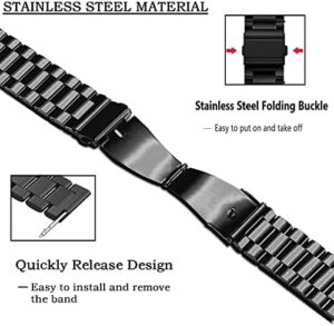 Moran Stainless Steel Watch Band Quick Release Replacement Metal Strap 20mm 22mm for Men Women - Image 4