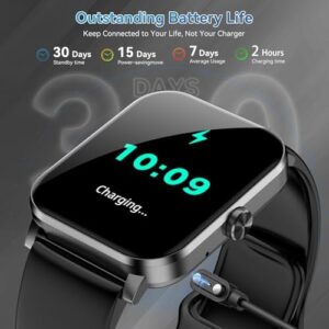 Smart Watch, 1.85" HD Smartwatch for Men Women (Answer/Make Calls), Fitness Watch with Heart Rate/Sleep/IP68 Waterproof/120+ Sports Modes/Spo2 Monitor, Pedometer, Android Smart Watch for Android iOS - Image 6