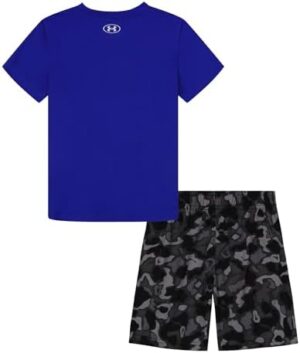 Under Armour Boys' Short Sleeve Tee and Short Set, Lightweight and Breathable - Image 2