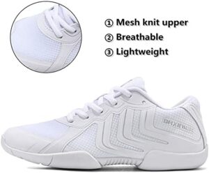 Girls White Cheer Shoes Youth Competition Cheerleading Dance Sneakers Women Breathable Athletic Training Tennis - Image 2