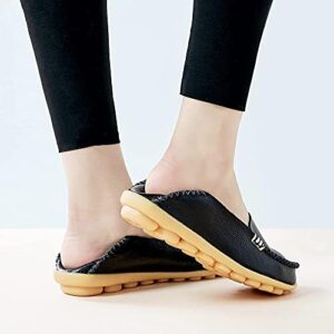 DUOYANGJIASHA Women's Comfortable Loafers Casual Round Toe Moccasins Wild Driving Flats Soft Walking Shoes Women Slip On - Image 5