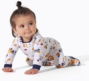 Onesies Brand Baby Boys' 4-Pack Sleep 'N Play Footies - Image 3