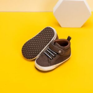 CENCIRILY Baby Boys Girls High Top Sneakers Soft Soles Anti Skid Infant Ankle Shoes Toddler Prewalker First Walking Crib Shoes - Image 5