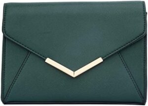 KKXIU Women Elegant Faux Leather Evening Envelope Clutch Purse Foldover Bags for Party Wedding Prom - Image 4