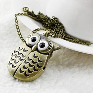 AKOAK 1 Pack Vintage Owl Pocket Watch - Image 8