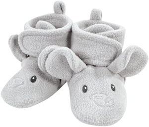 Hudson Baby Unisex Baby Animal Fleece Booties 2-Pack - Image 3