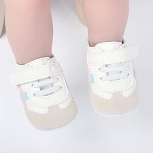 Baby Boys Girls Leather PRE-Walking Sneakers Toddler Anti-Slip Rubber Sole Infant Lightweight First Step Shoes - Image 6