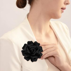 Camellia Flower Brooches and Pins for Women | Hat Pins for Women Flower Brooches for Women | Hair Pins for Women | Flower Pins for Clothes | Flower Hair Clips for Women | Lapel Pins for Women - Image 6