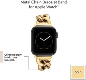 Anne Klein Fashion Chain Bracelet for Apple Watch, Secure, Adjustable, Apple Watch Replacement Band, Fits Most Wrists - Image 3