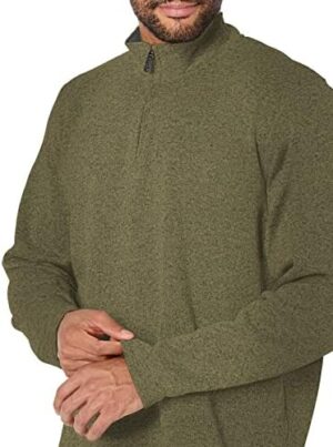 Wrangler Authentics Men's Long Sleeve Fleece Quarter-Zip Sweater - Image 3