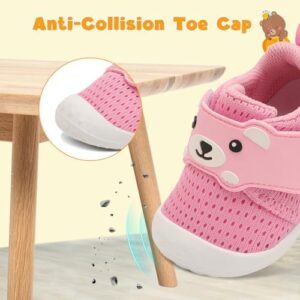 FEETCITY Baby Walking Shoes Wide Baby Shoes Boys Girls Infant Sneakers Crib Shoes Breathable Toddler Barefoot Shoes Slip On Shoes - Image 5