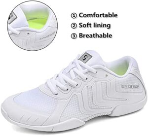 Girls White Cheer Shoes Youth Competition Cheerleading Dance Sneakers Women Breathable Athletic Training Tennis - Image 4