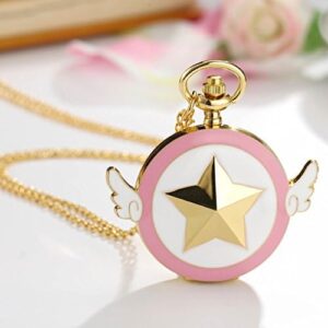 Mens Five-Pointed Star America Pocket Watch Quartz Movement Steampunk Fob Watches for Man Gifts - Image 2