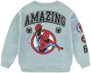 Marvel Spider-Man Boys 2 Piece Sweatshirt and Pant Sets for Toddlers and Big Kids - Image 5