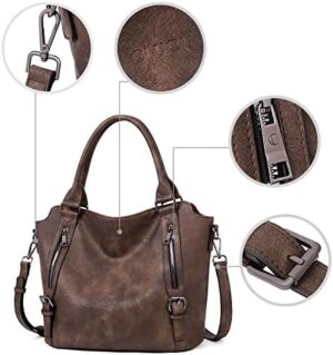 CLUCI Purses for Women Vegan Leather Handbags Tote Purse Shoulder Bag Large Ladies Hobo Bags - Image 5