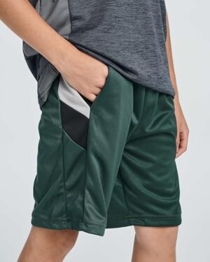 Real Essentials 5 Pack: Boys' Athletic Basketball Shorts with Pockets - Youth Activewear (Ages 4-18) - Image 4